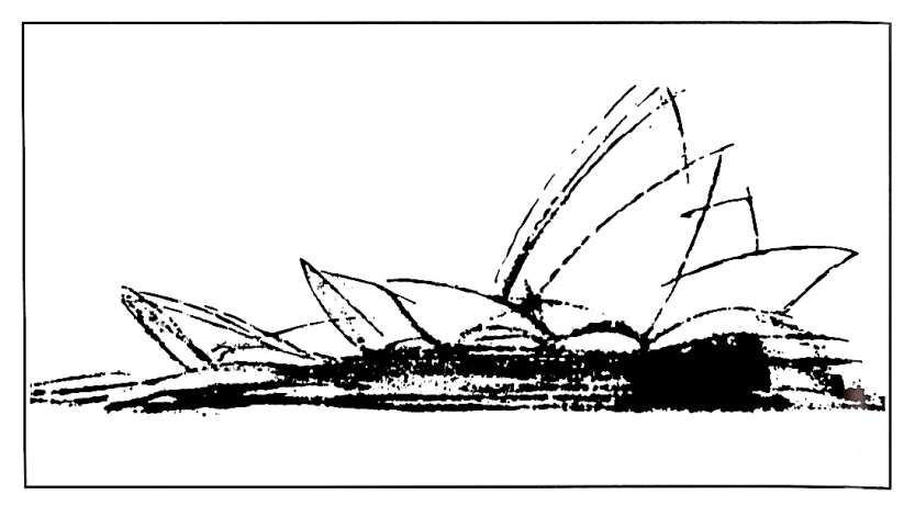 sydney opera house sketch