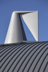 Wind cowl on the roof of WWF Living Planet Centre